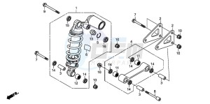 CBR600RR drawing REAR CUSHION