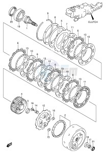 AN650 (E2) Burgman drawing CLUTCH (MODEL K3)