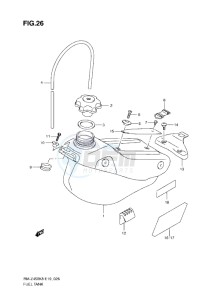 RM-Z 450 drawing FUEL TANK (K8-L0)