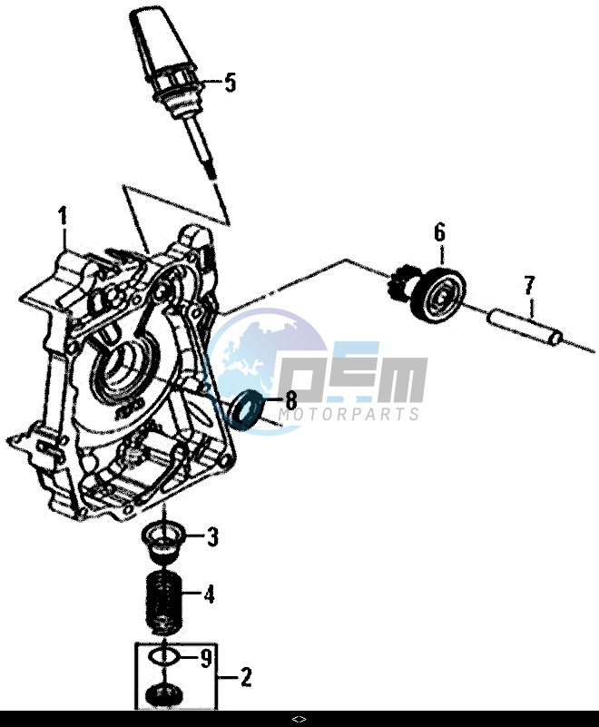 R. CRANK CASE COVER