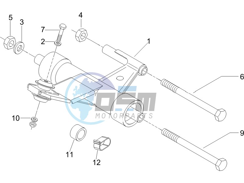 Swinging arm