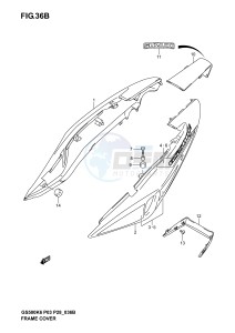 GS500 (P3) drawing FRAME COVER (GS500FK4)