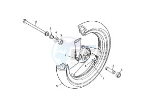 FZS FAZER 600 drawing FRONT WHEEL