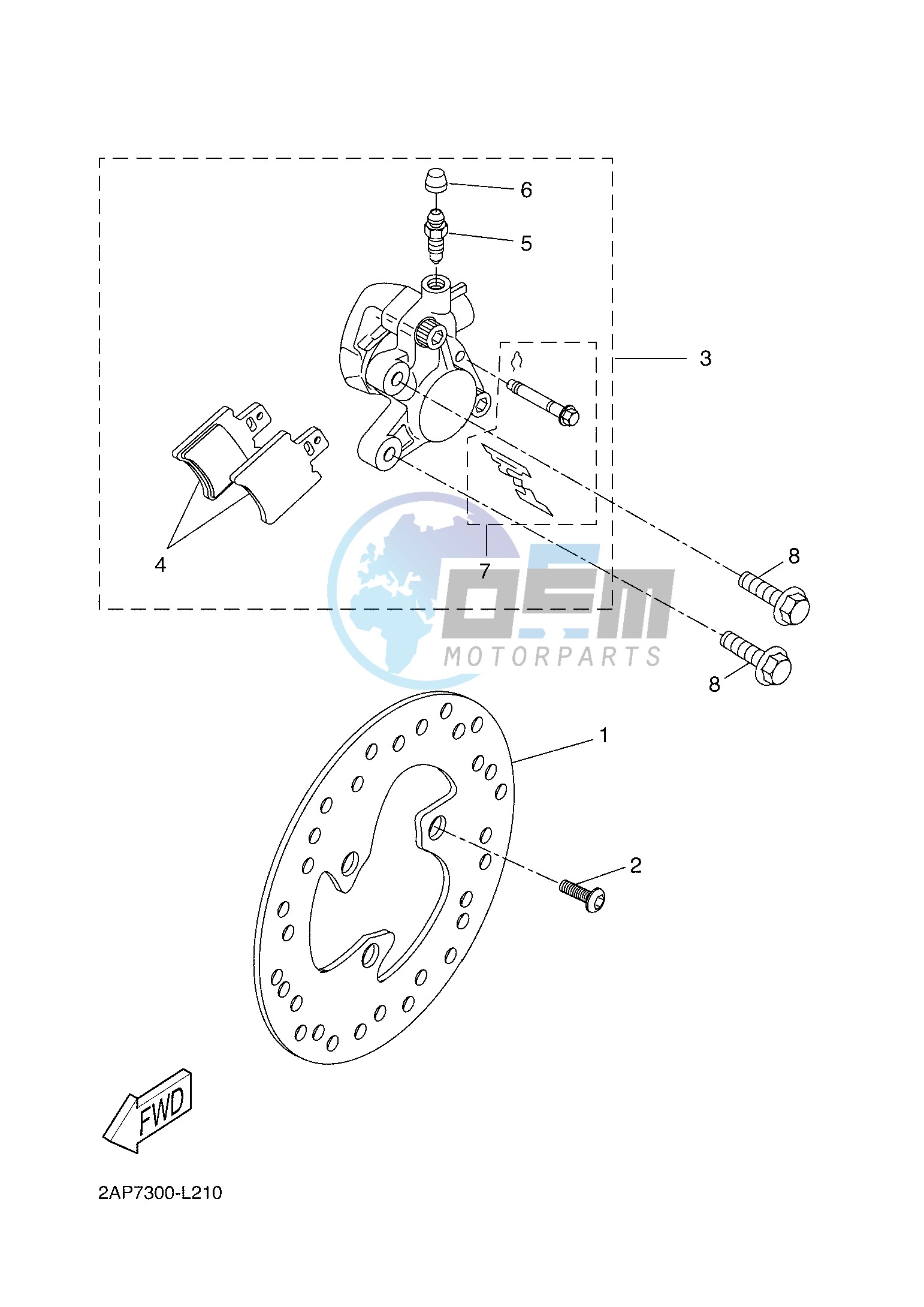 FRONT BRAKE CALIPER