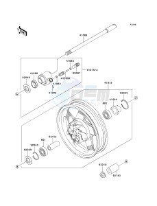 VN 1500 G [VULCAN 1500 NOMAD] (G1-G3) [VULCAN 1500 NOMAD] drawing FRONT WHEEL