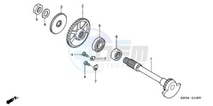 CRF250R9 ED / BLA CMF drawing BALANCER