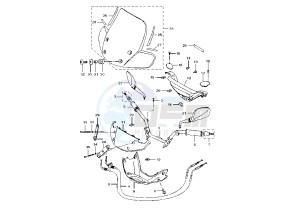 VP VERSITY 300 drawing STEERING HANDLE -CABLE