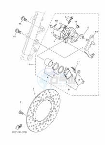 YP400RA XMAX 400 ABS (BL16) drawing CRANKCASE COVER 1