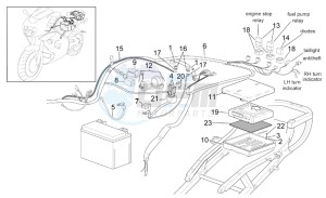 RSV 2 1000 drawing Rear electrical system