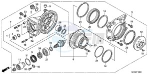 GL1800F GoldWing - GL1800-F 2ED - (2ED) drawing FINAL DRIVEN GEAR