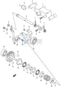 RM125 (E3-E28) drawing EXHAUST VALVE (MODEL K4 K5 K6)