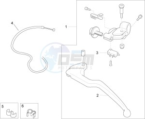 RSV4 1000 RR (EMEA) (EU, IL) drawing Clutch control