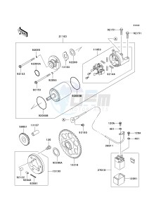 ZX 600 M [NINJA ZX-6RR] (M1) [NINJA ZX-6RR] drawing STARTER MOTOR