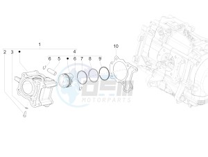 GTS 125 4T E4 ABS (EMEA) EU, GB) drawing Cylinder-piston-wrist pin unit