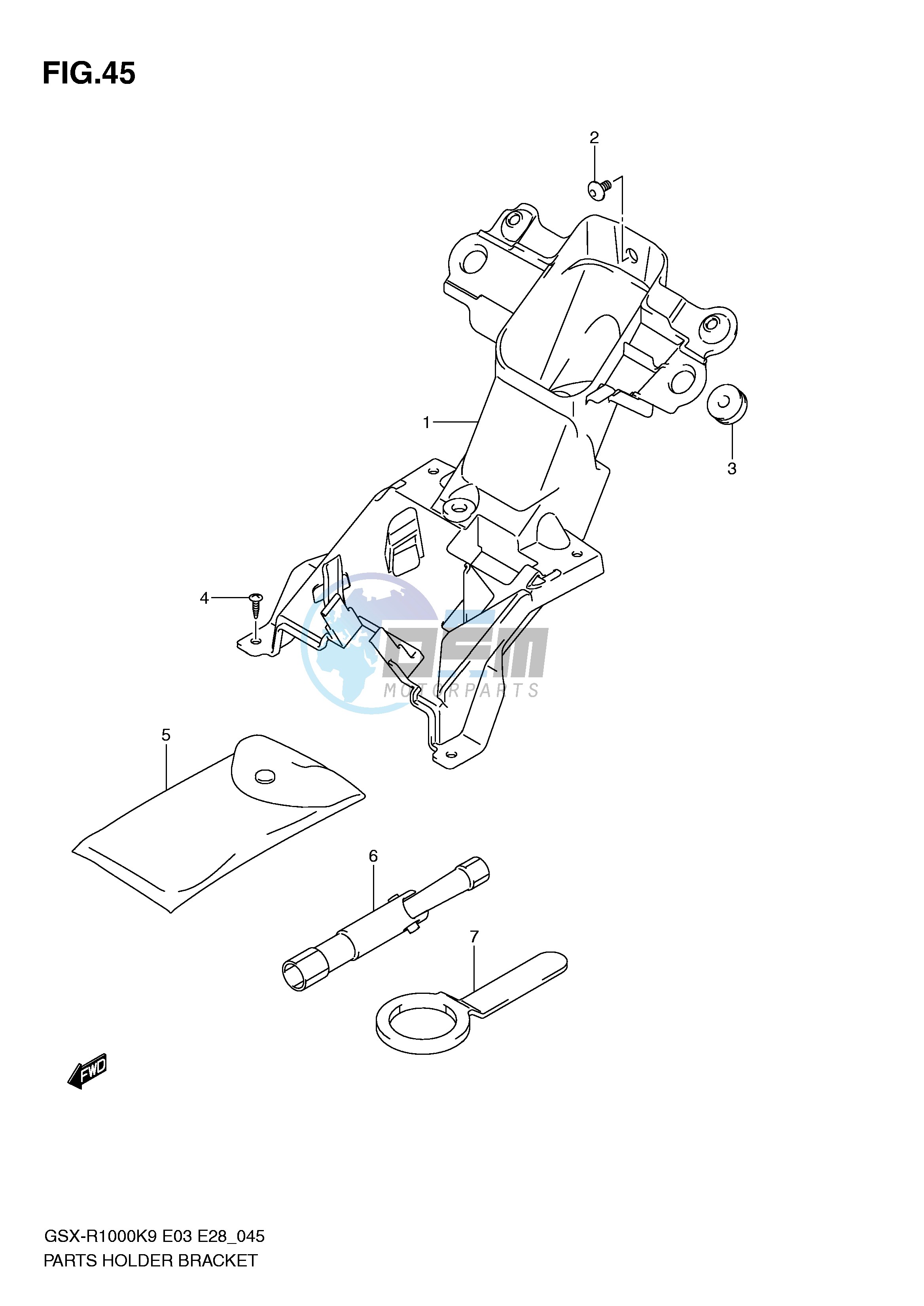 PARTS HOLDER BRACKET