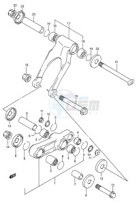 RM125 (E28) drawing CUSHION LEVER (MODEL M)