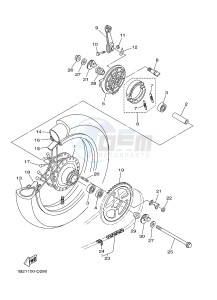 TT-R125 TT-R125LWE (2PT9) drawing REAR WHEEL