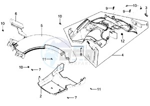 MIO - 50 cc drawing REAR FENDER