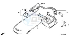 CRF250XC drawing BATTERY