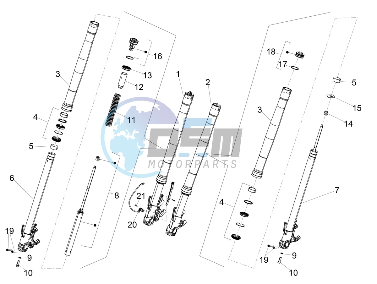 Front fork Kayaba