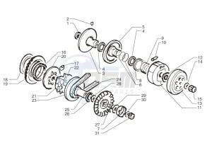 Ark AC 45 Racing- Red-Black 50 drawing Driving pulley