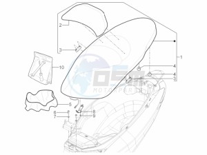 MP3 300 YOUrban ERL drawing Saddle - seats