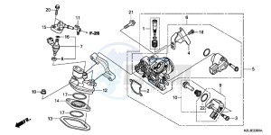 NSC110MPDC drawing THROTTLE BODY