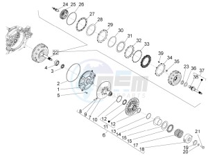 BV 350 4T 4V ie E3 ABS (USA) Usa drawing Driven pulley