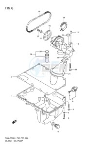 GSX-R600 (E3) drawing OIL PAN - OIL PUMP