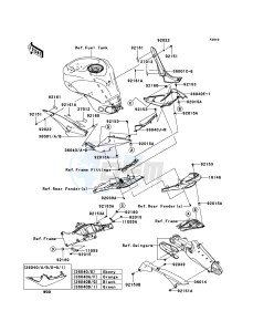 NINJA ZX-10R ZX1000E9F FR GB XX (EU ME A(FRICA) drawing Side Covers/Chain Cover