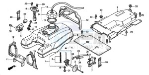 TRX450S drawing FUEL TANK