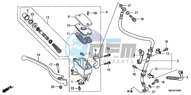 FRONT BRAKE MASTER CYLINDER