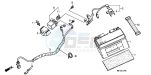 CBR600RR9 UK - (E / MME) drawing BATTERY