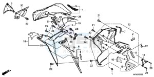 CBR600RRC drawing LOWER COWL (R.)