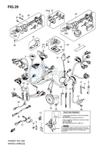 AN400 BURGMAN EU-UK drawing WIRING HARNESS