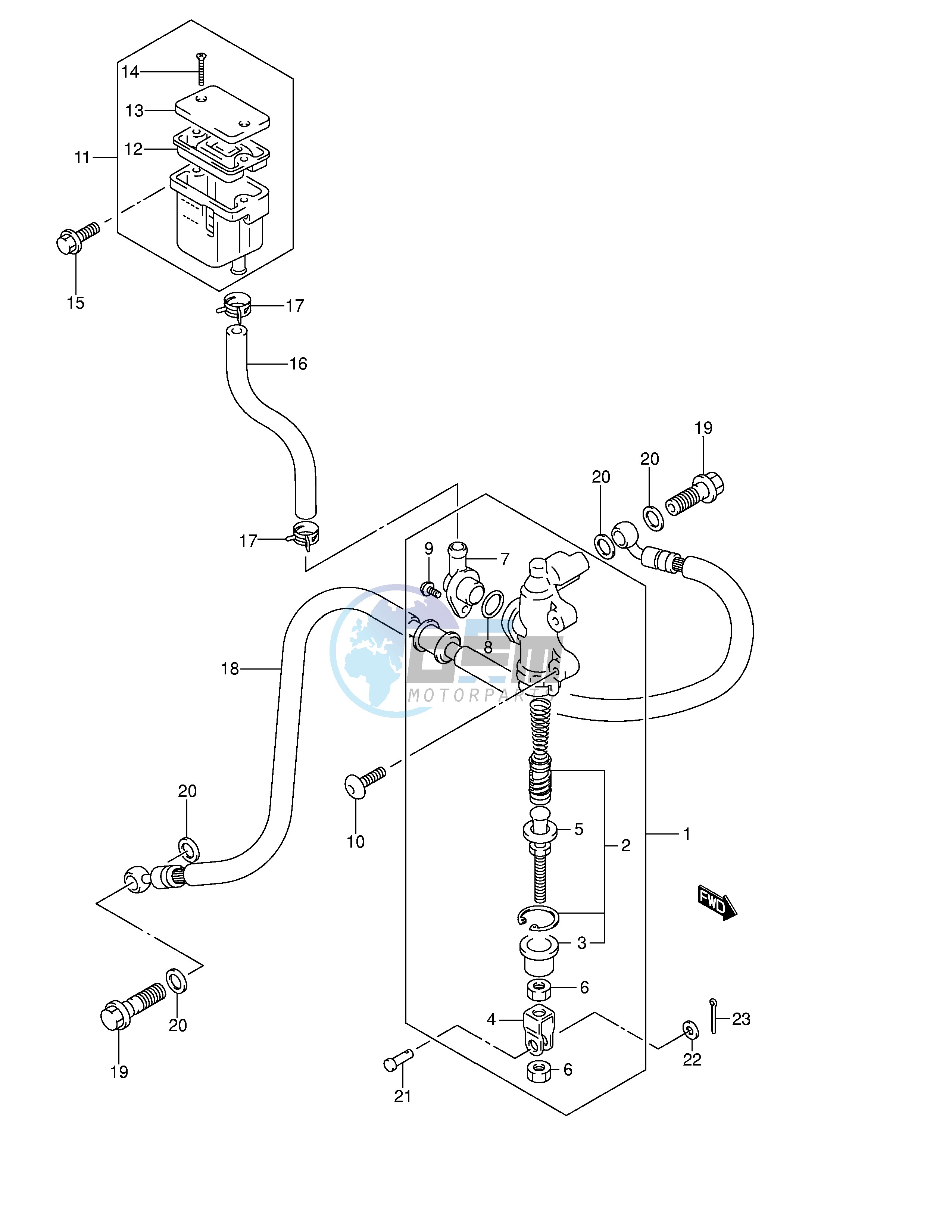 REAR MASTER CYLINDER