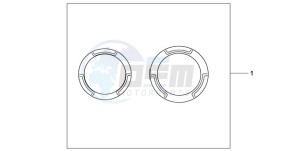 CB600FA39 Europe Direct - (ED / ABS ST) drawing CRANCASE RING SET