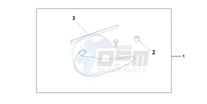 VT750CA9 UK - (E / MKH MME ST) drawing CHROME FRONT FEND