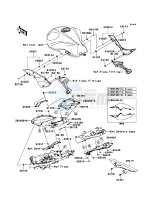 Z750R ABS ZR750PBF FR GB XX (EU ME A(FRICA) drawing Side Covers/Chain Cover