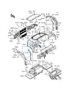 MULE PRO-DX KAF1000EGF EU drawing Front Fender(s)