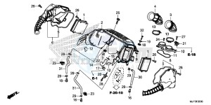 CRF1000G CRF1000 - Africa Twin Europe Direct - (ED) drawing AIR CLEANER