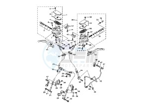 XV MIDNIGHT STAR 1900 drawing FRONT MASTER CYLINDER