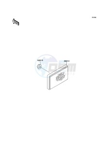 KVF360 4x4 KVF360ADF EU GB drawing Reflectors(EU,UK)