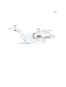 VULCAN S ABS EN650BGF XX (EU ME A(FRICA) drawing Decals(Gray)