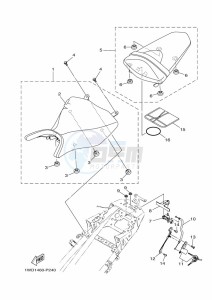 YZF320-A YZF-R3 (B7P6) drawing SEAT