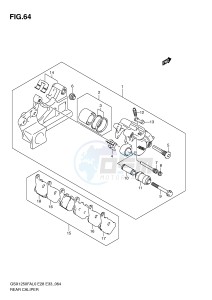 GSX1250FA (E28-E33) drawing REAR CALIPER