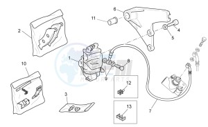 California Black Eagle 1100 drawing Rear brake caliper