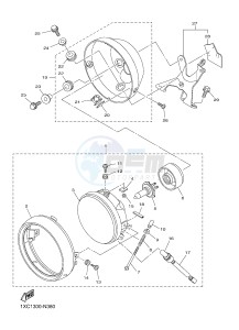 XVS950CU XV950 (1XC1) drawing HEADLIGHT