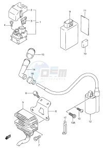 AN250 (E2) Burgman drawing ELECTRICAL (MODEL W X Y)