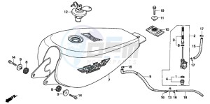 CA125 REBEL drawing FUEL TANK